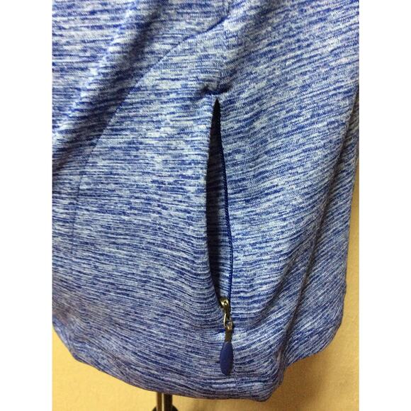Under Armour Run HeatGear Hoodie Fitted Long Sleeves Blue Oversized Size Small - Picture 7 of 11